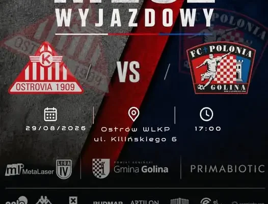 Polonia Golina zagra na wyjeździe z Ostrovią Ostrów Wielkopolski