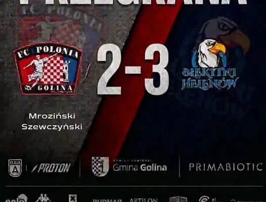 Polonia II Golina przegrywa z Błękitnymi Helenów 2:3 po emocjonującym meczu