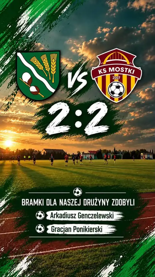 Górnik Wierzbinek remisuje z KS Mostki 2:2 w emocjonującym spotkaniu