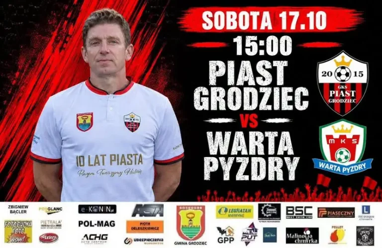 Piast Grodziec podejmie Wartę Pyzdry w sobotnim meczu
