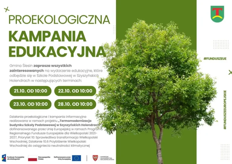 Gmina Ślesin stawia na ekologię – trwają spotkania edukacyjne w Szyszyńskich Holendrach