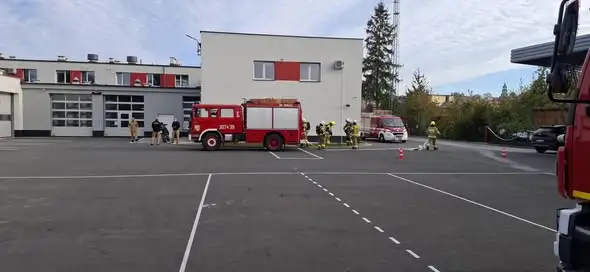 Szkolenie doszkalające strażaków z OSP Grodziec w JRG 3 Niemodlin