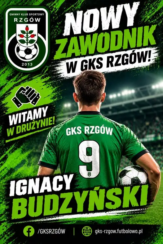 Ignacy Budzyński wraca do seniorów GKS Rzgów